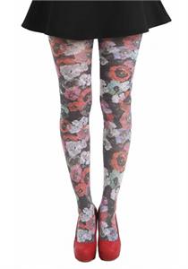 Poppy Floral Printed Tights